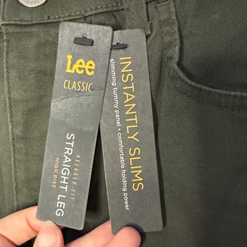 NWT Lee Women's Dark Green Straight Leg Jeans - Picture 3 of 9